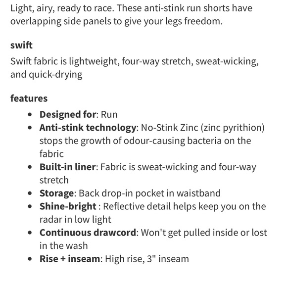 Lululemon Find Your Pace Short 3" *Lined - Picture 4 of 5